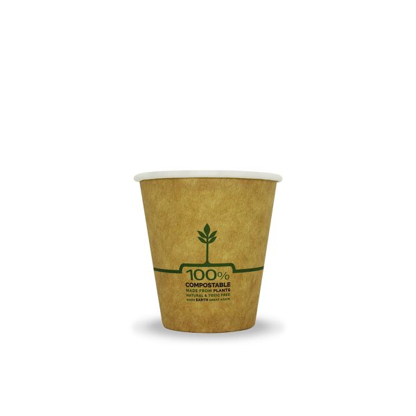 8oz Single Wall Paper Cup - Natural